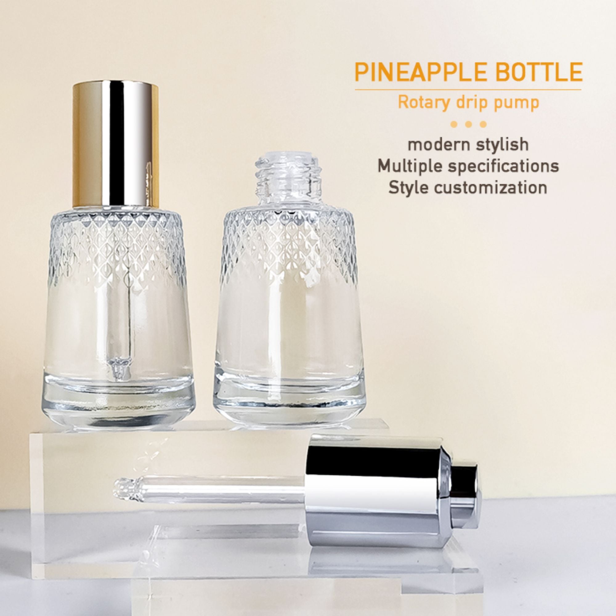 30ml tiny bottom packaging empty dropper session HY-1824