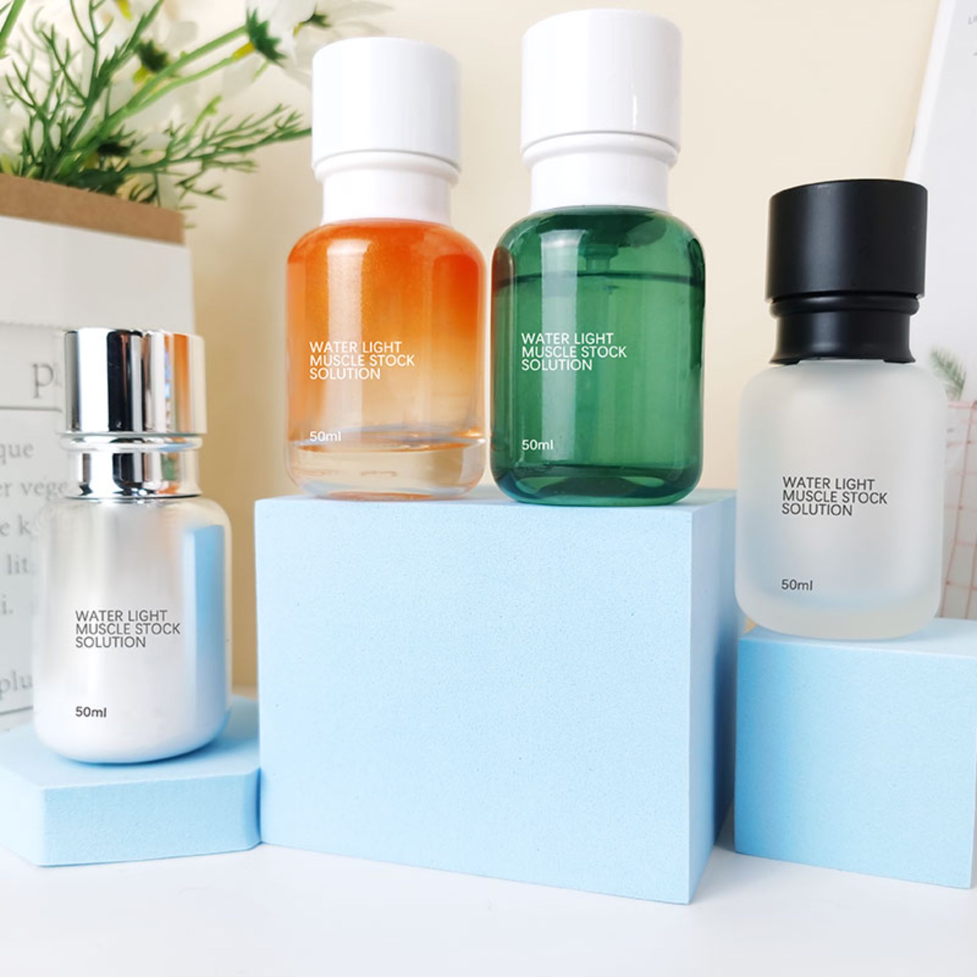 Skincare pump bottle cosmetic packaging HY-2328