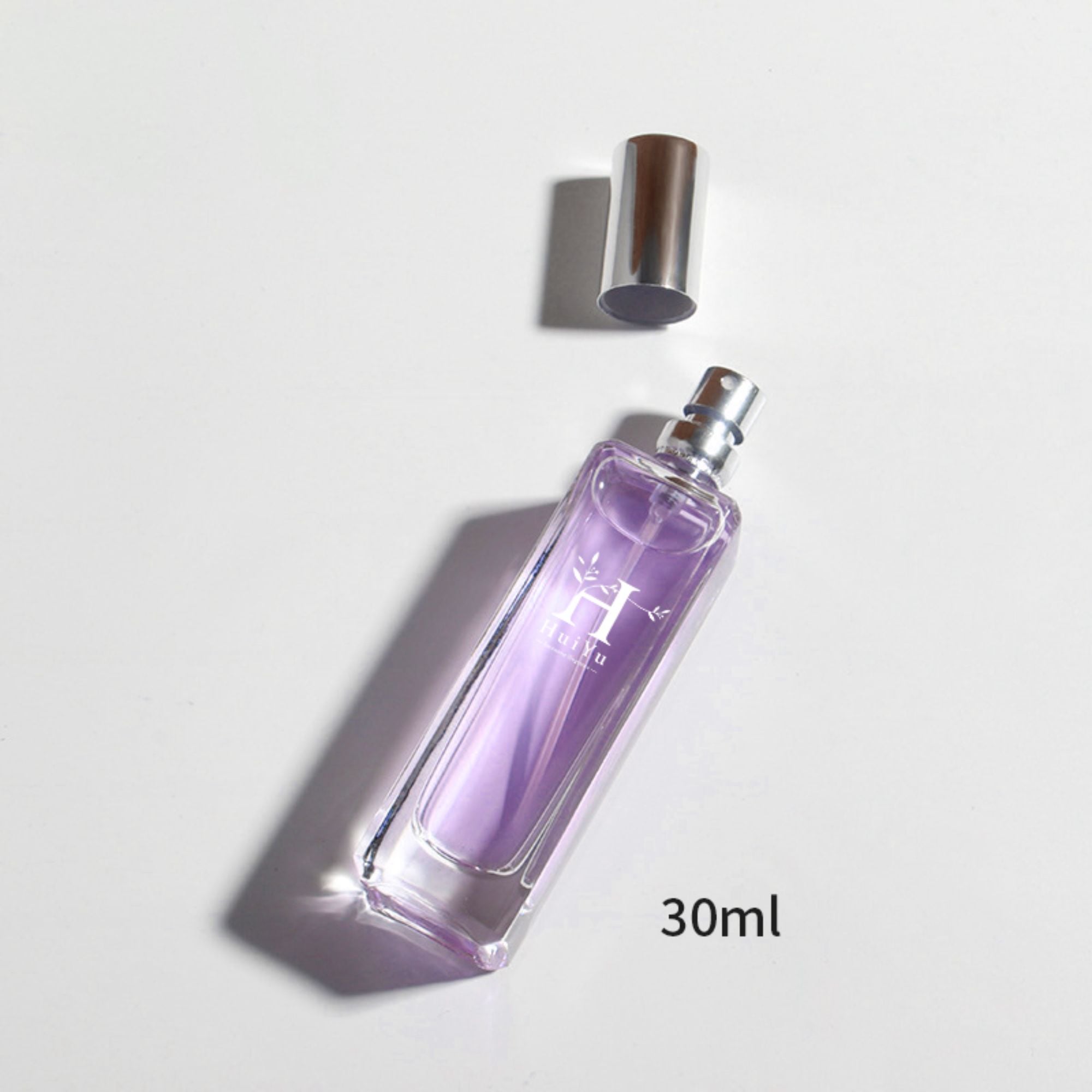 Women's perfume purple bottle 30ML transparent glass bottle perfume separate bottle HY-224