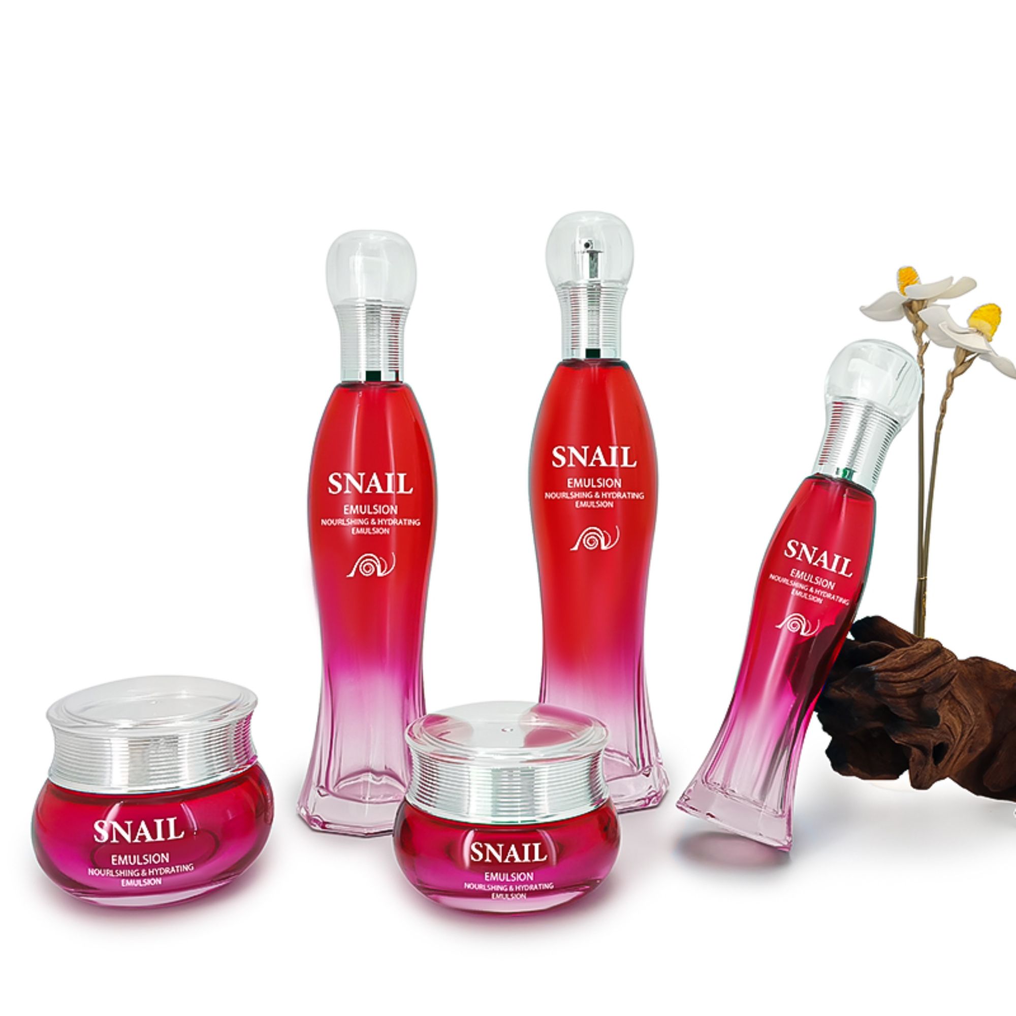 Luxury Round Waist Square Skincare Packaging HY-2322