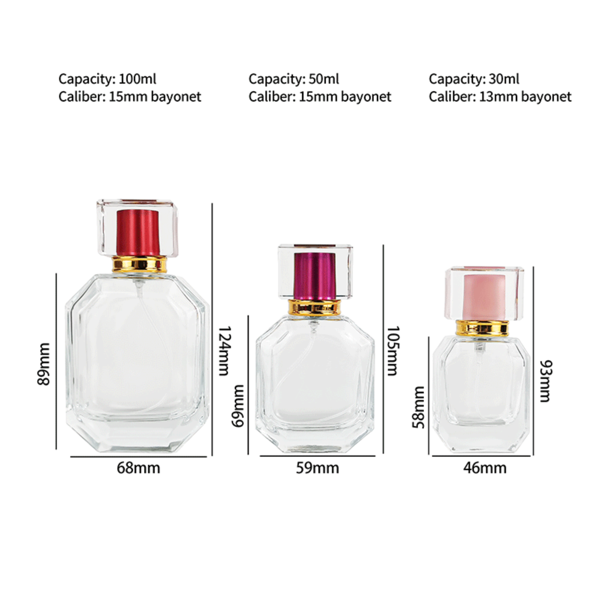 30 50 100ml Irregular Leer Parfümverpackung HY-P320
