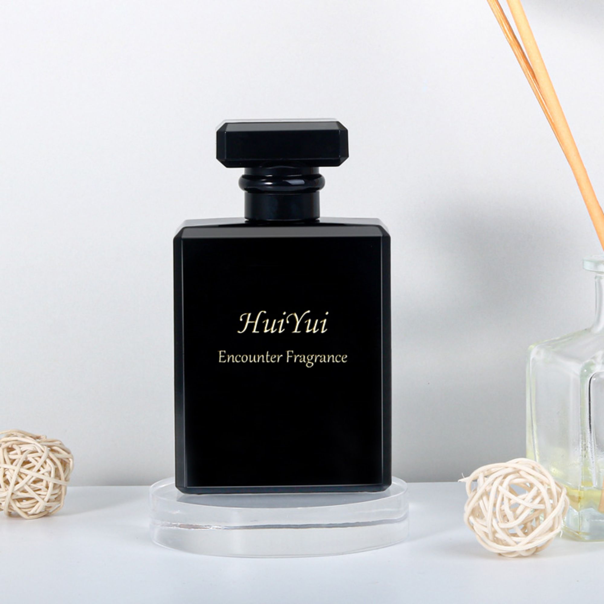 Classic Black Perfume Bottle Empty Vintage Perfume Bottles HY-218