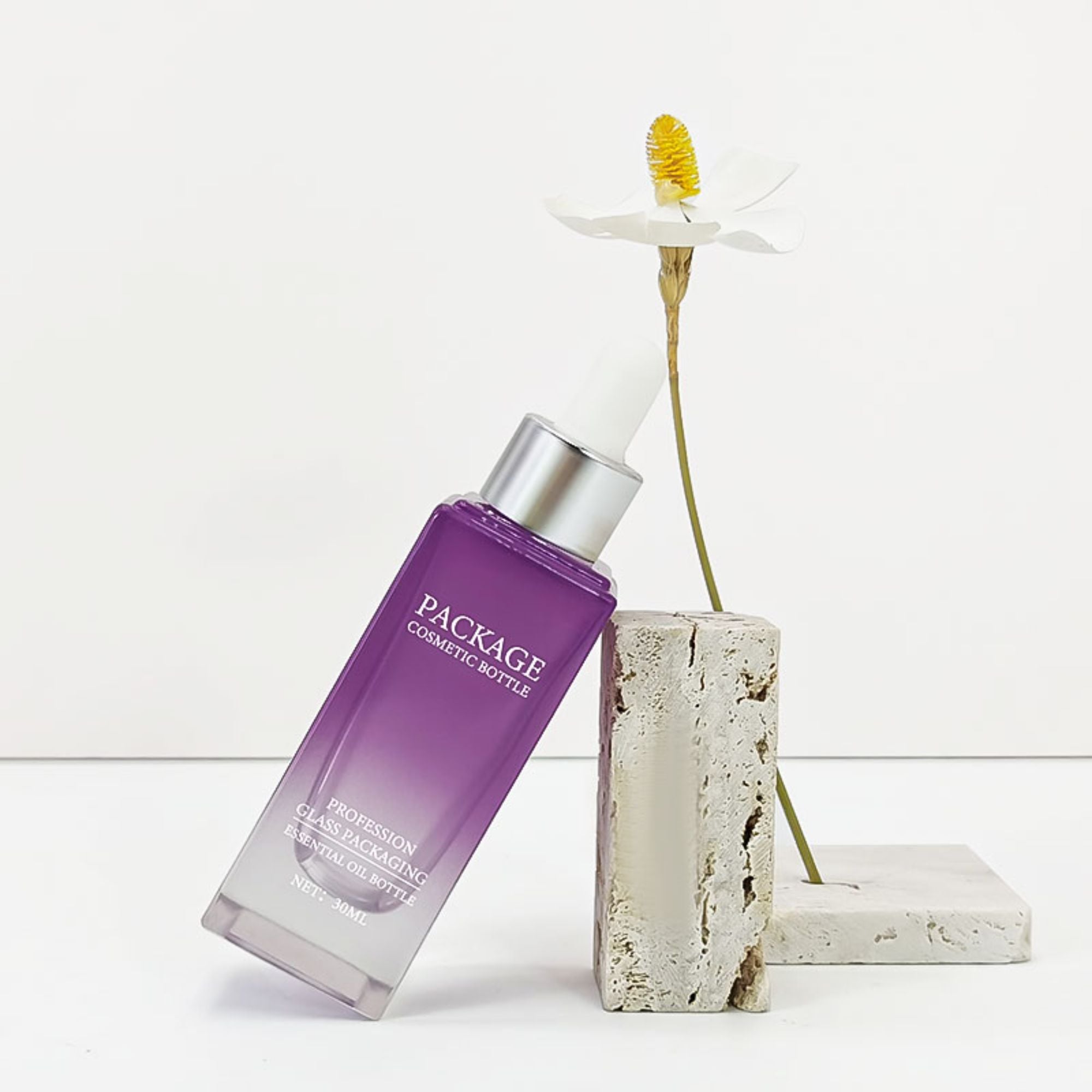 Cosmetic Spray Bottle 30ML Charm Purple/Gradient Dropper essence bottle HY-041