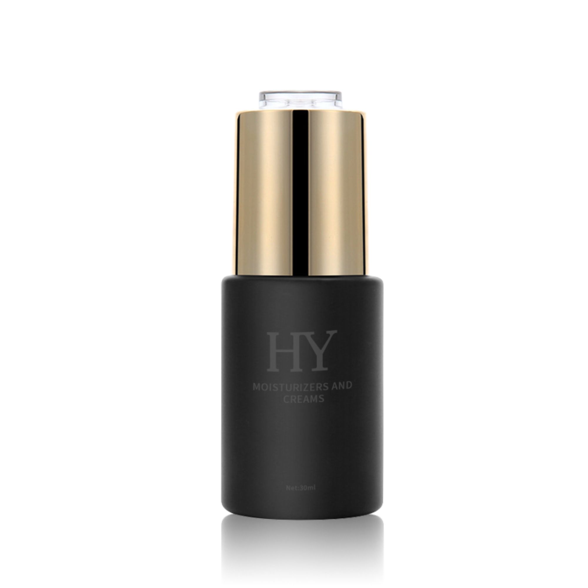 Gold silver color cap glass Cosmetic serum bottle HY-139