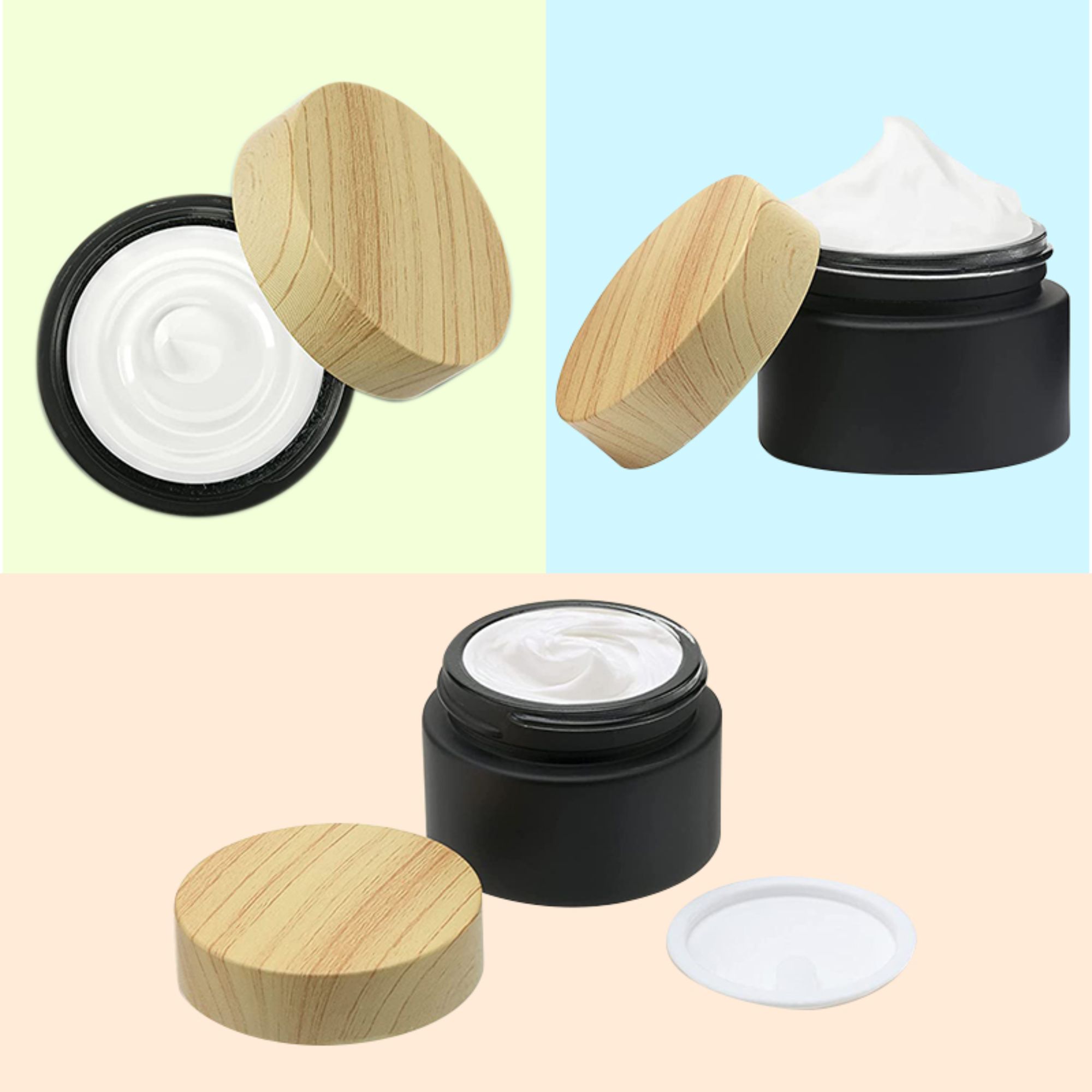 Basic Style Cosmetic Glass Jar HY-1801