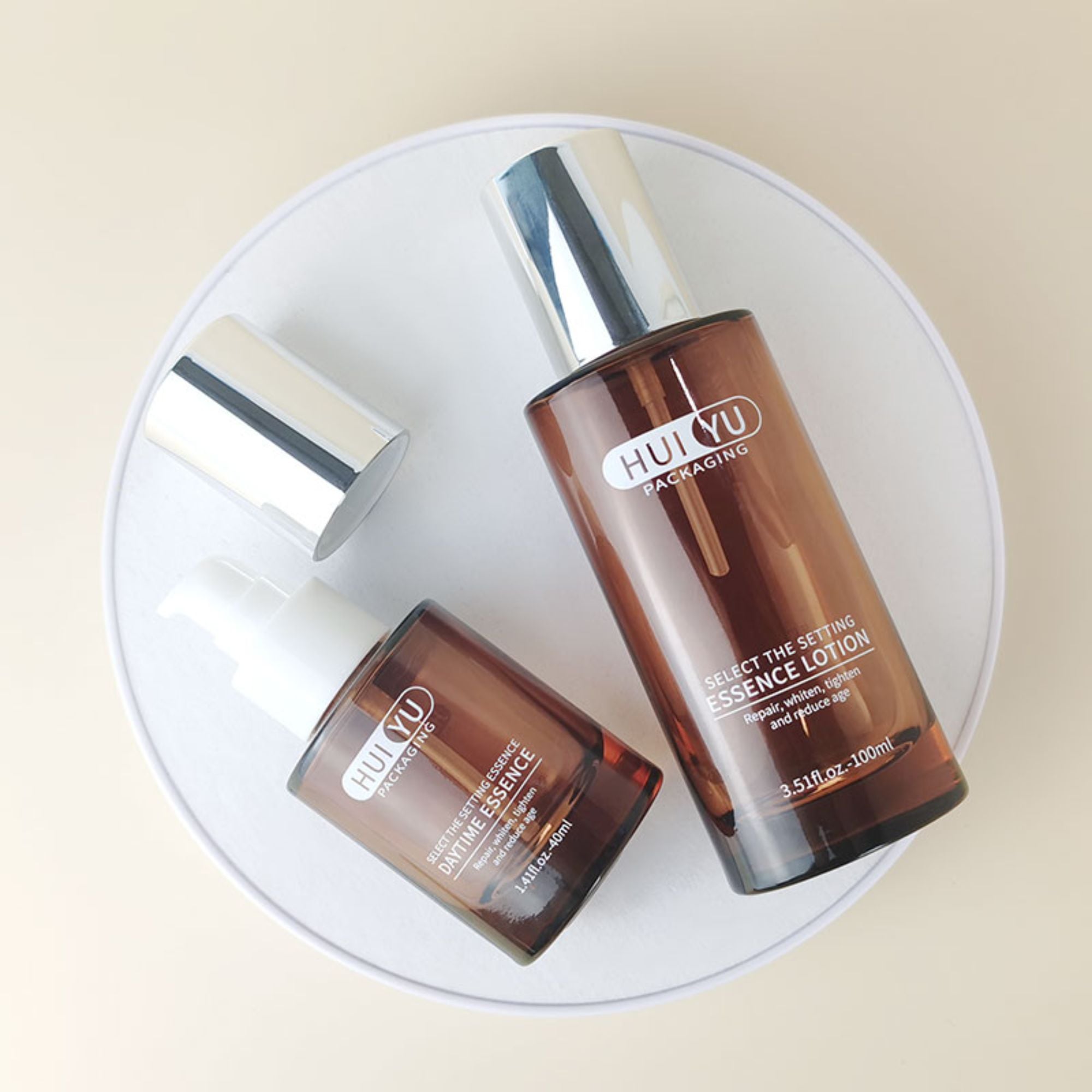 Skin care packaging containers luxury toner bottle set HY-2399