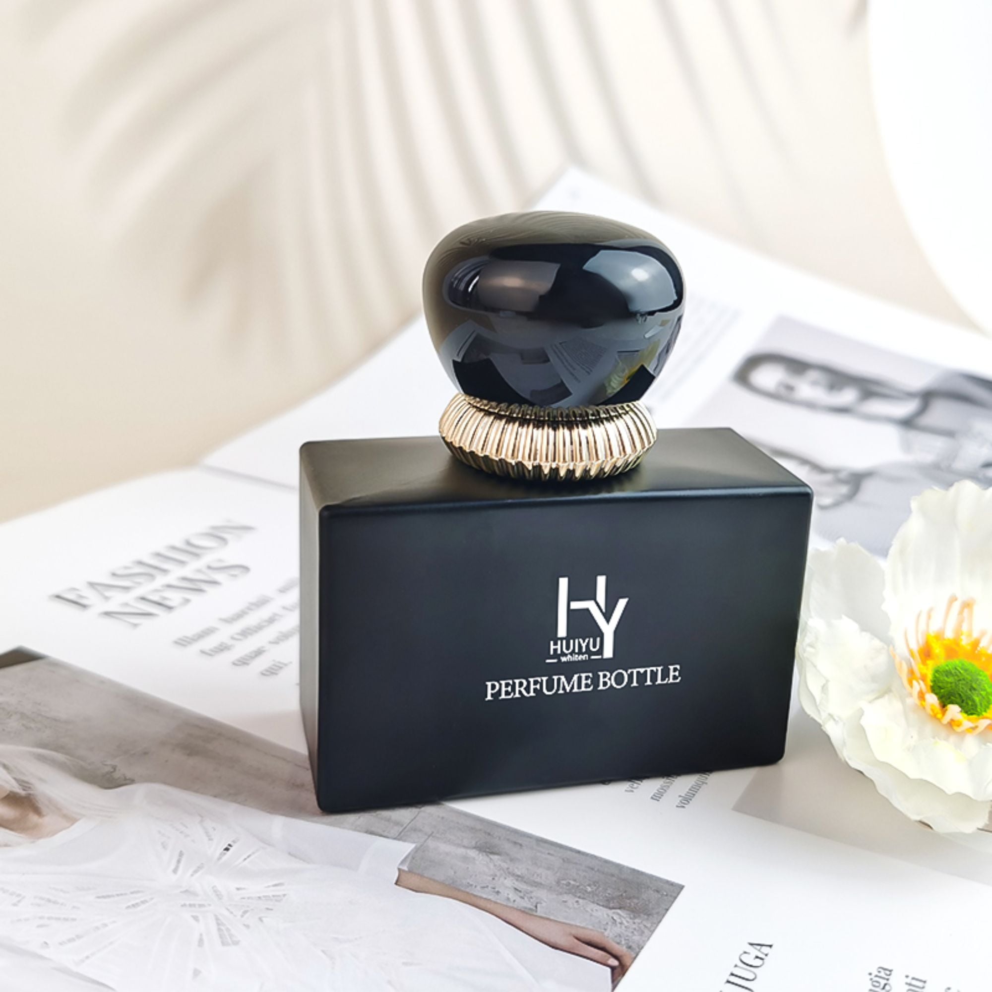 50Ml Customized Square Glass Fragrance Bottles  HY-P332