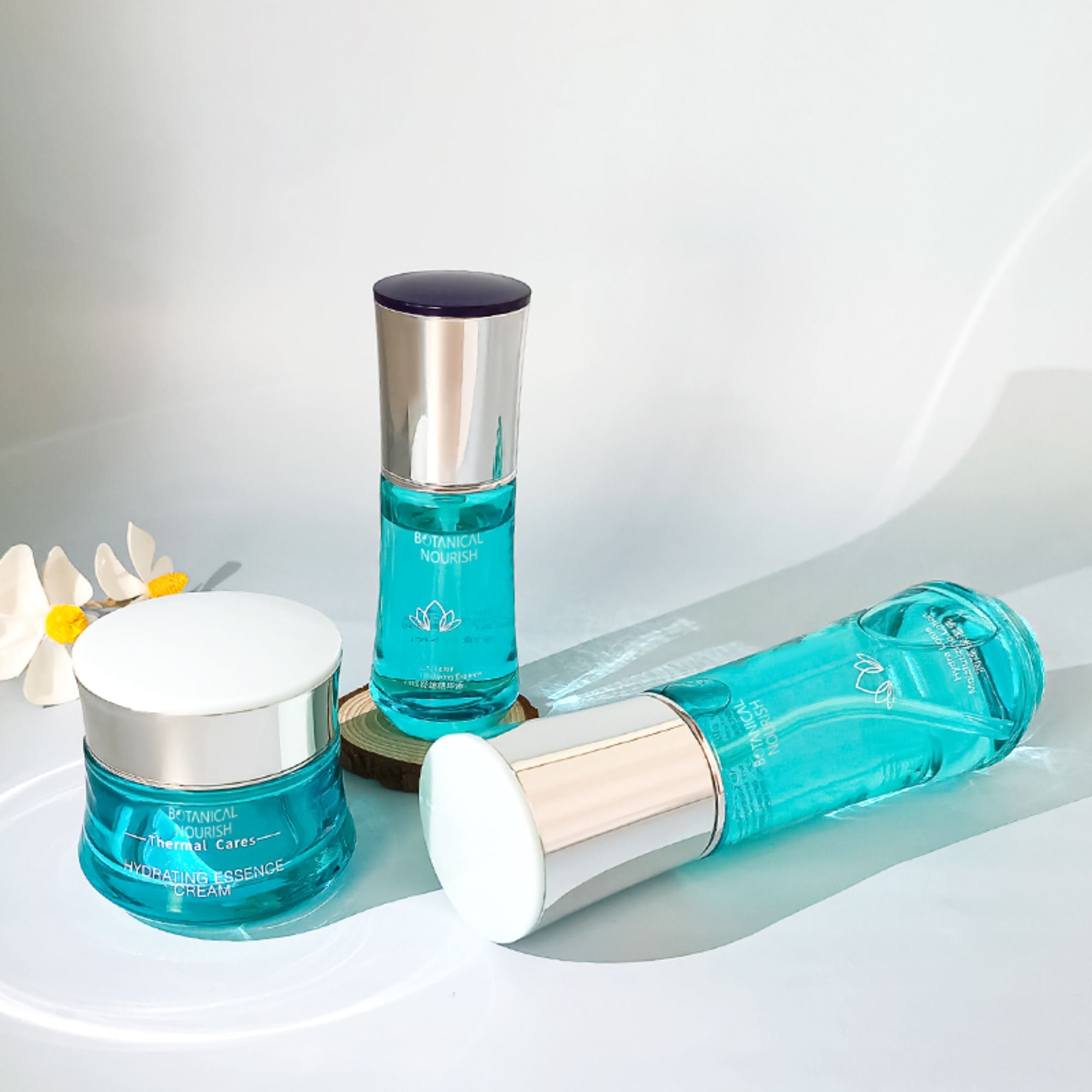 Popularan svježi plavi skincare stakleni spremnik HY-2303