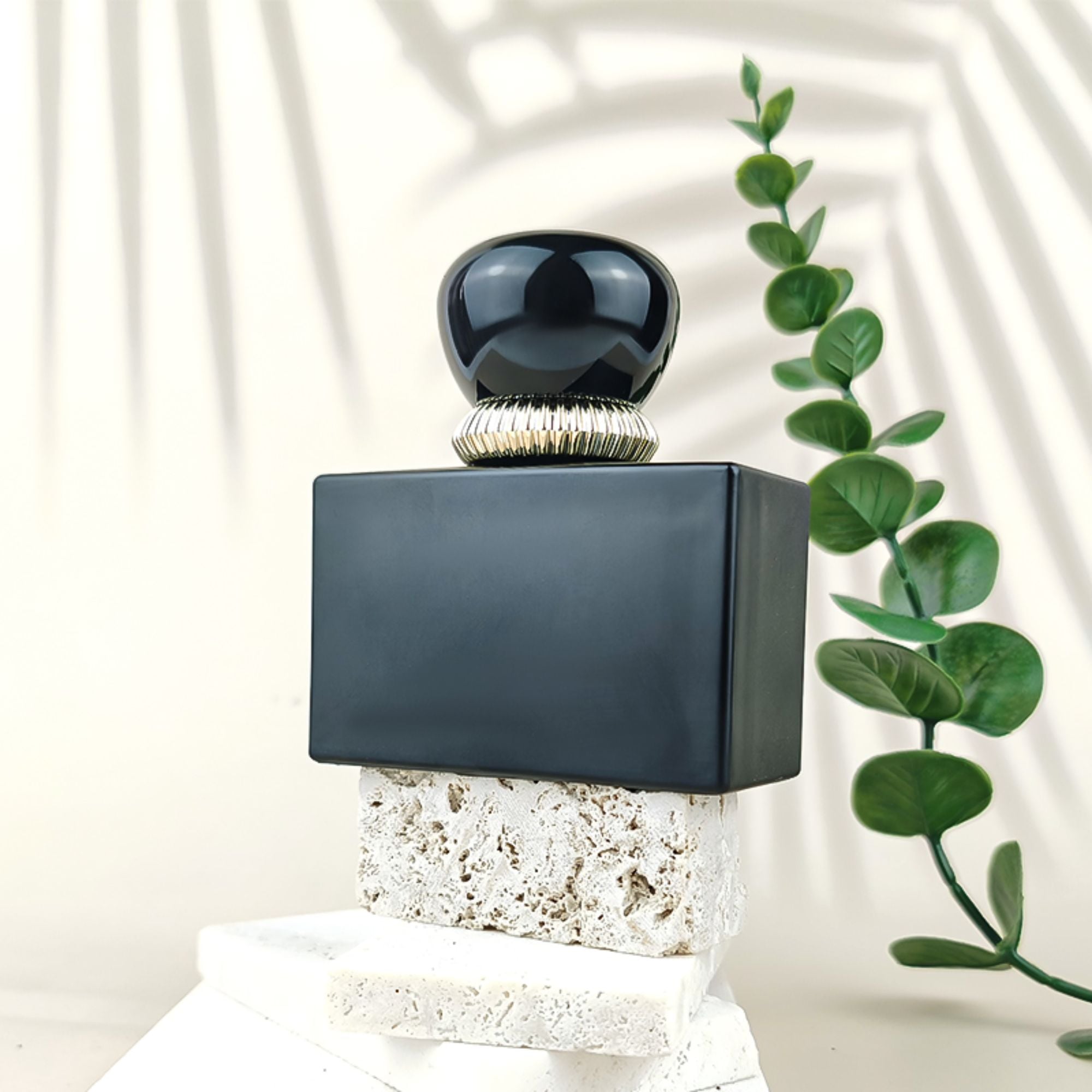 50Ml Customized Square Glass Fragrance Bottles  HY-P332