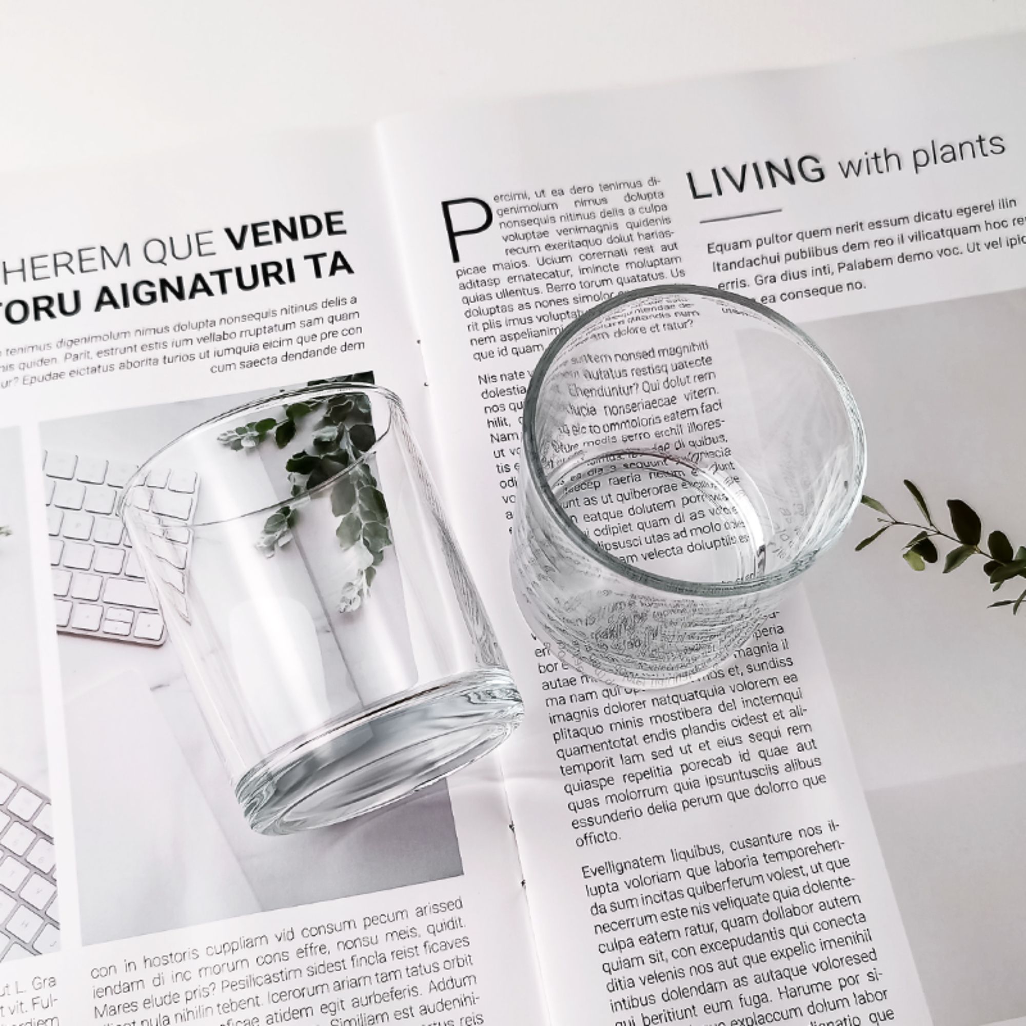 Multi Functional Glass Candle Wide Mouthed Cup jar HY-F201