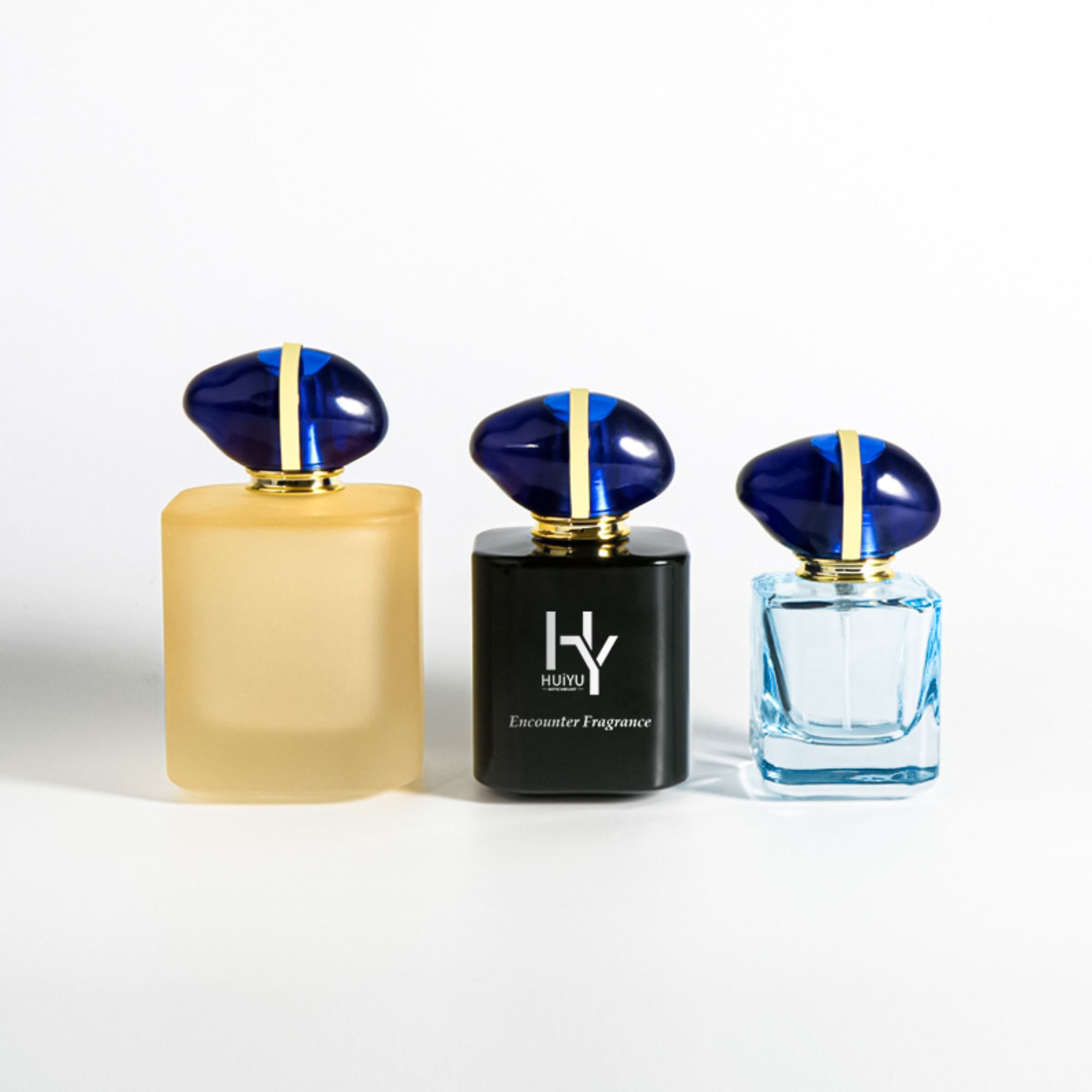 perfume glass bottle supplier Square custom fragrance bottle HY-200
