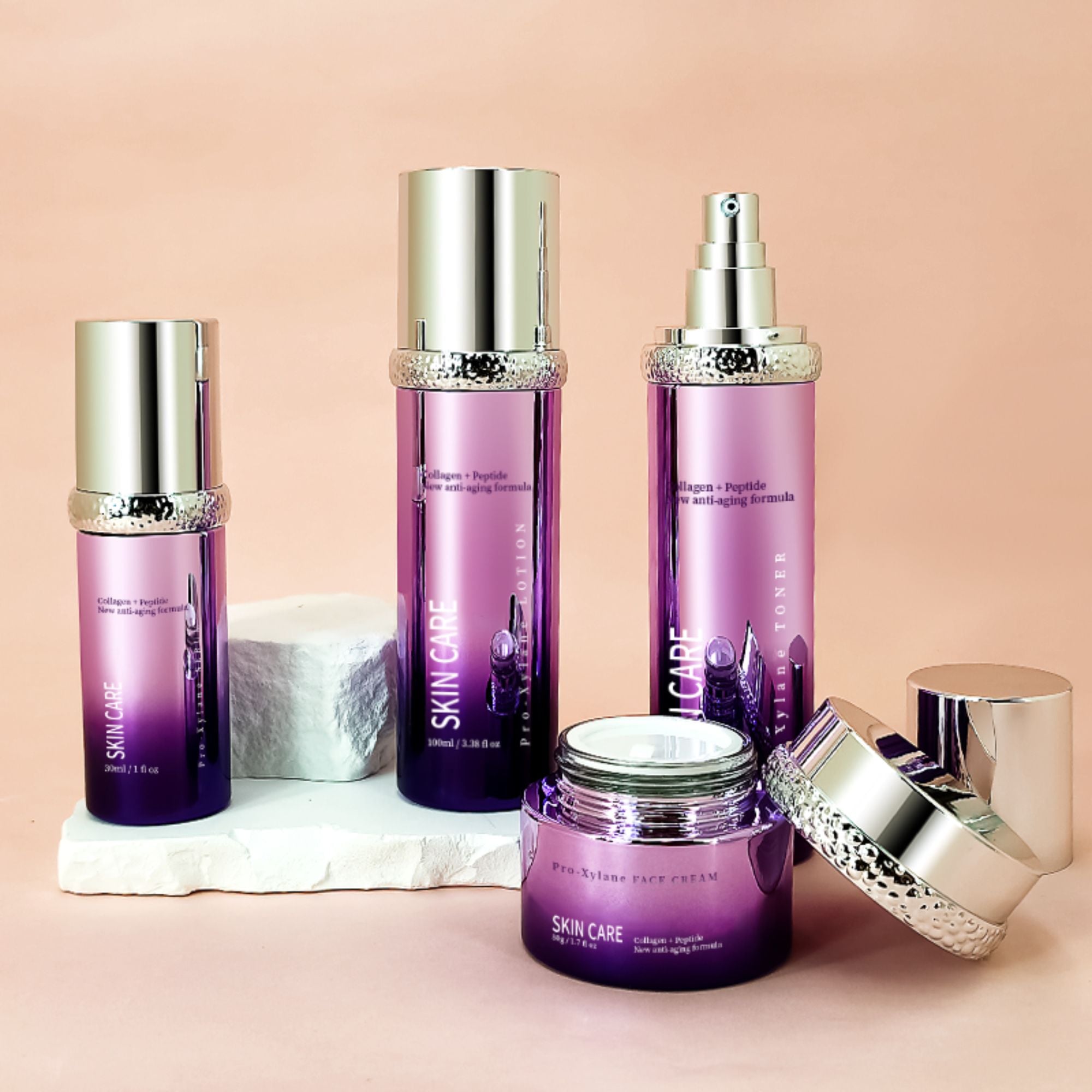 Cosmetic Package Set Glass Bottle Cosmetic HY-2431