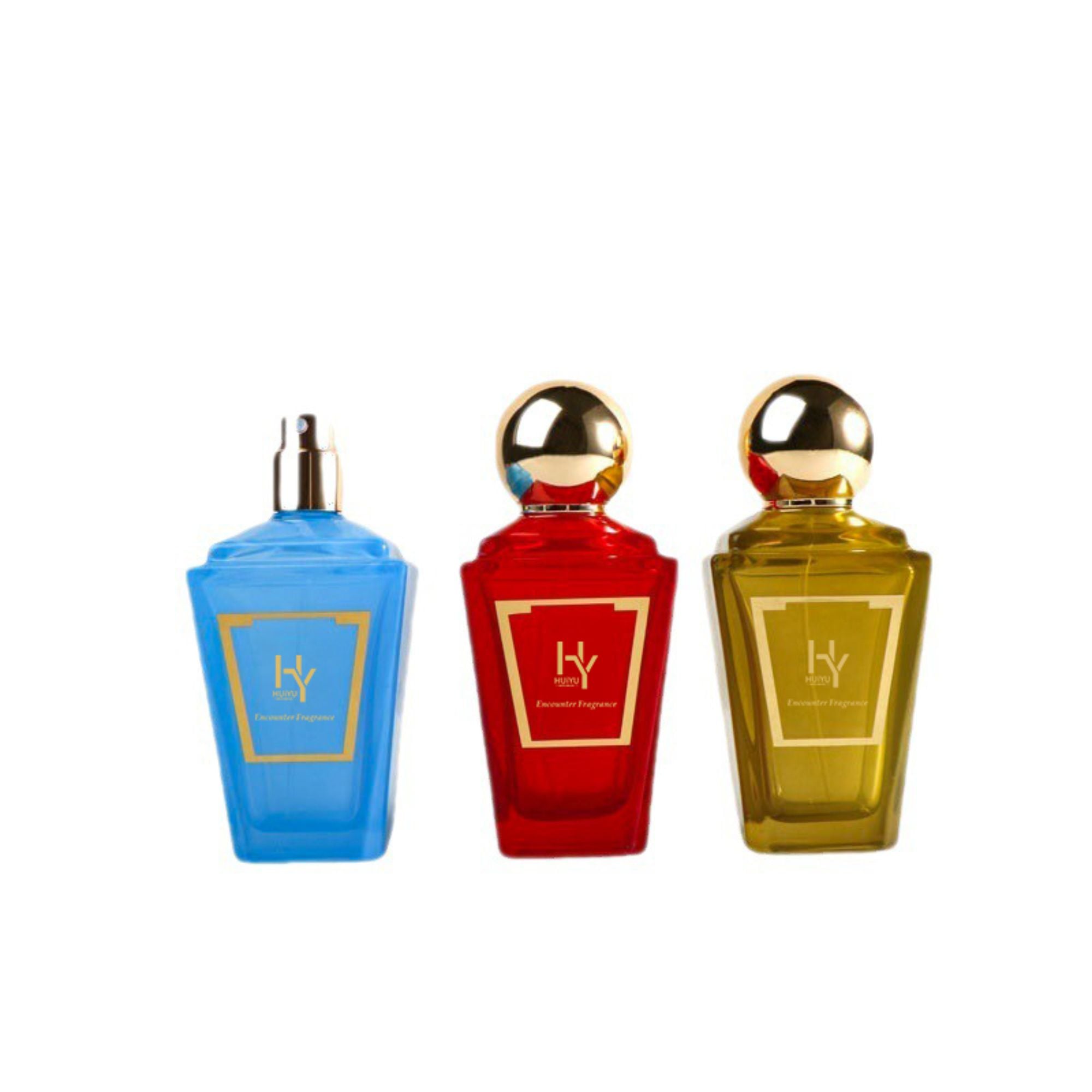 Unique design spherical spray fragrance bottle custom color logo HY-202