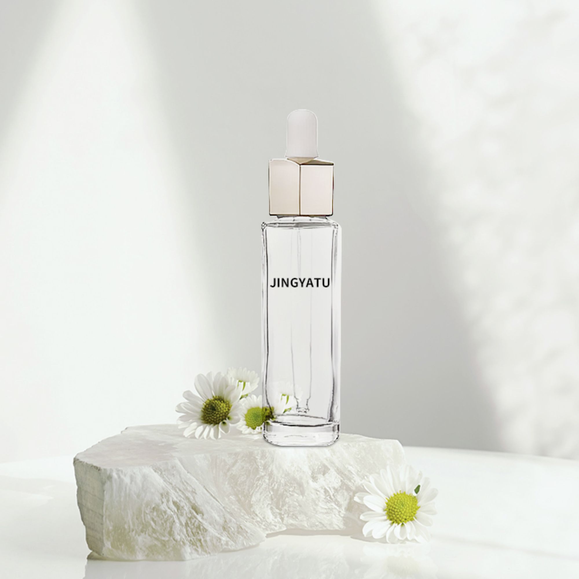  Hexagonal Shape hair oil skincare packaging HY-1829