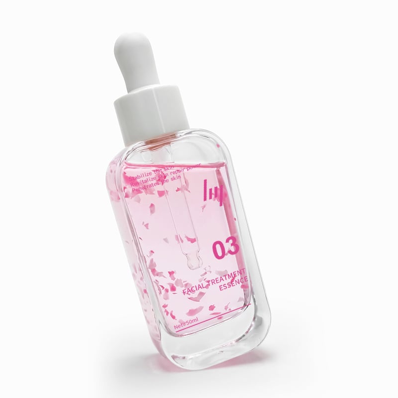 Luxury transparent Essence glass Bottle Cosmetic Packaging HY-1854