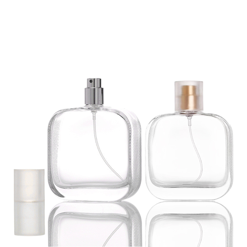 Empty Perfume Bottles Square Glass Fine Mist Spray Bottle HY-192
