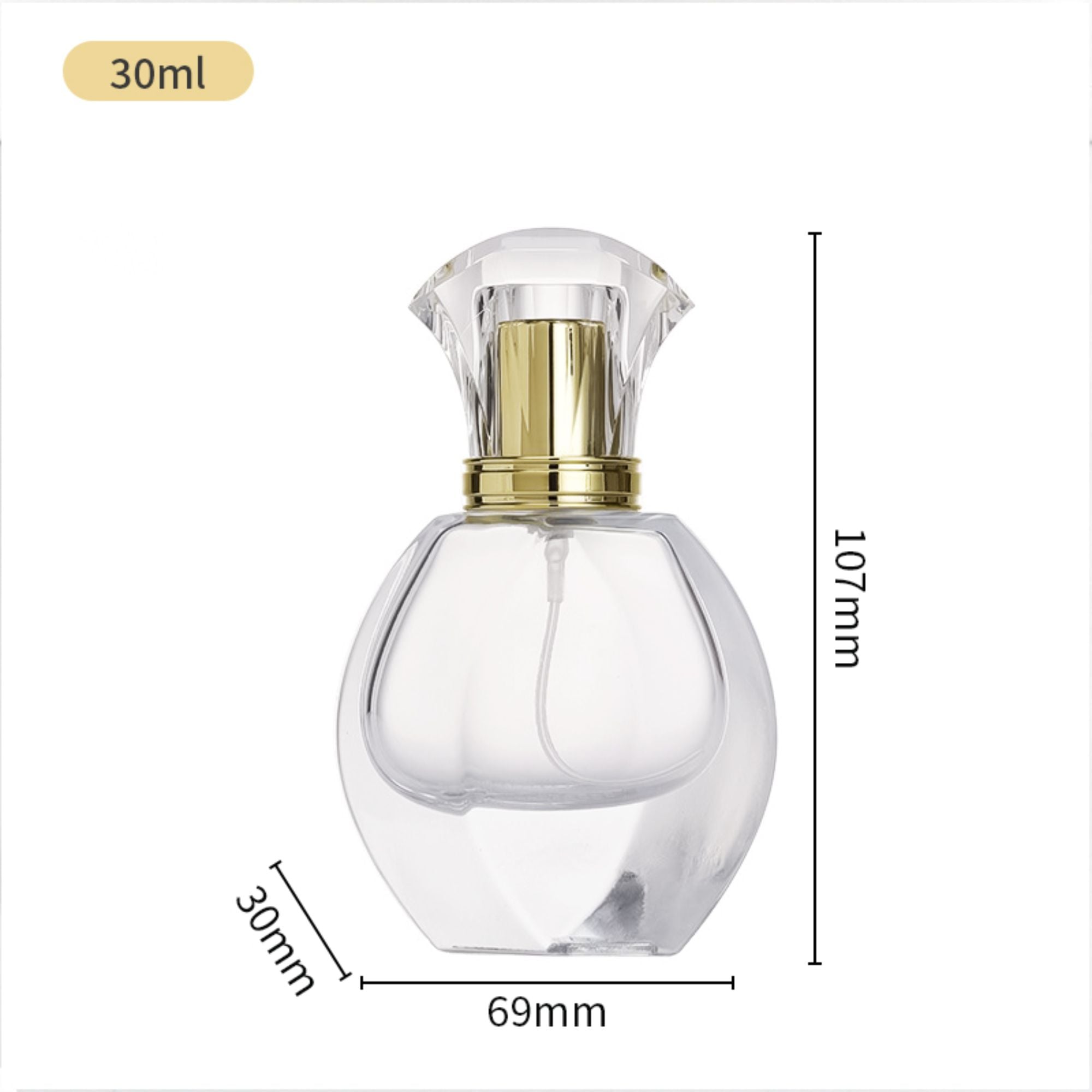 Transparent Mini Perfume Bottles Thick Bottom Empty Bottle HY-209