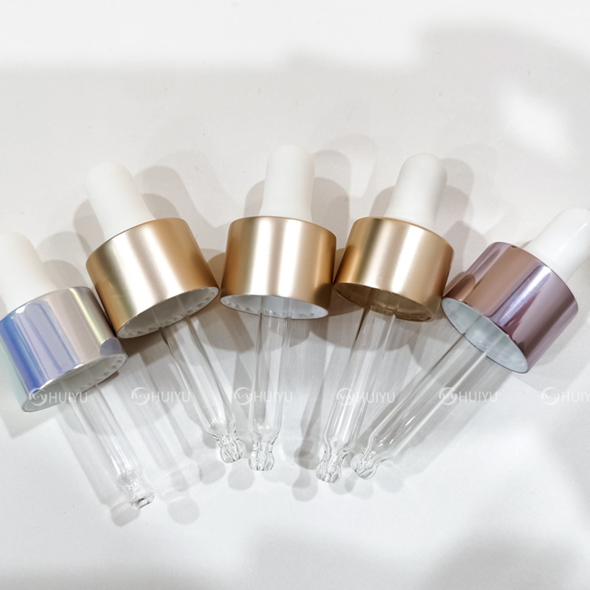 High end electrochemical aluminum dropper essential oil bottle HY-1810