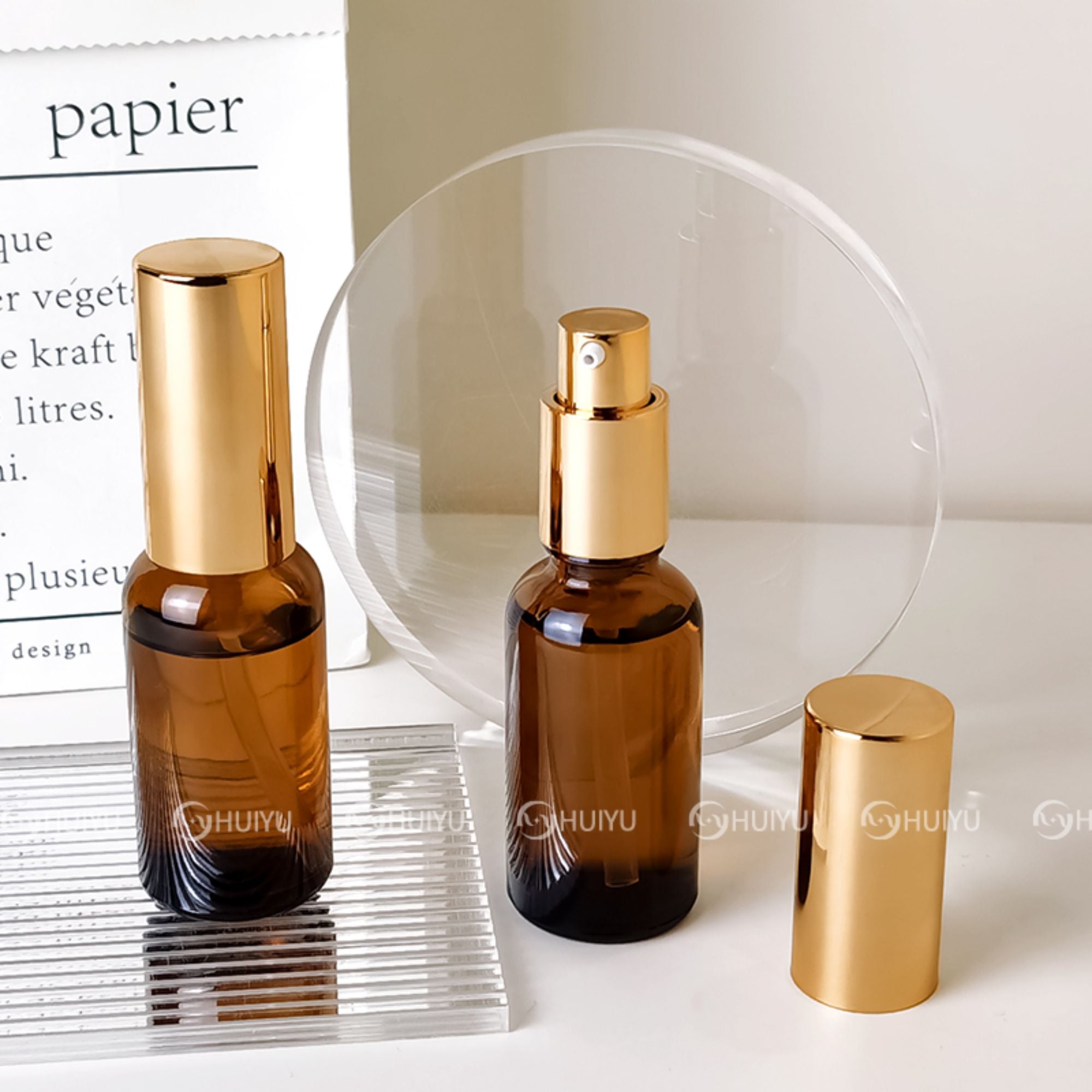 Introducing the Light Blue Perfume Bottle".
