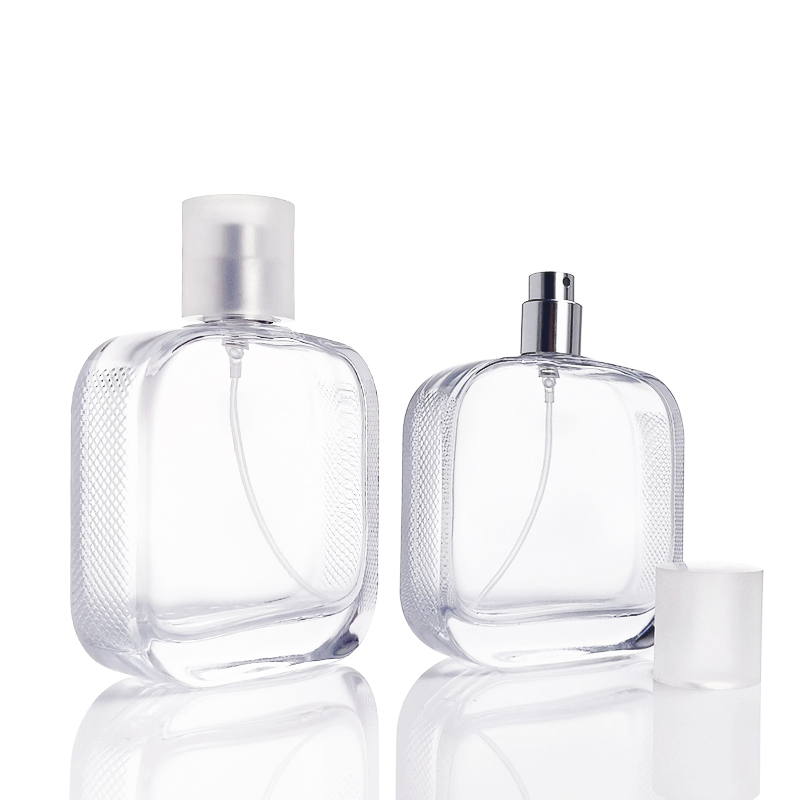 Empty Perfume Bottles Square Glass Fine Mist Spray Bottle HY-192