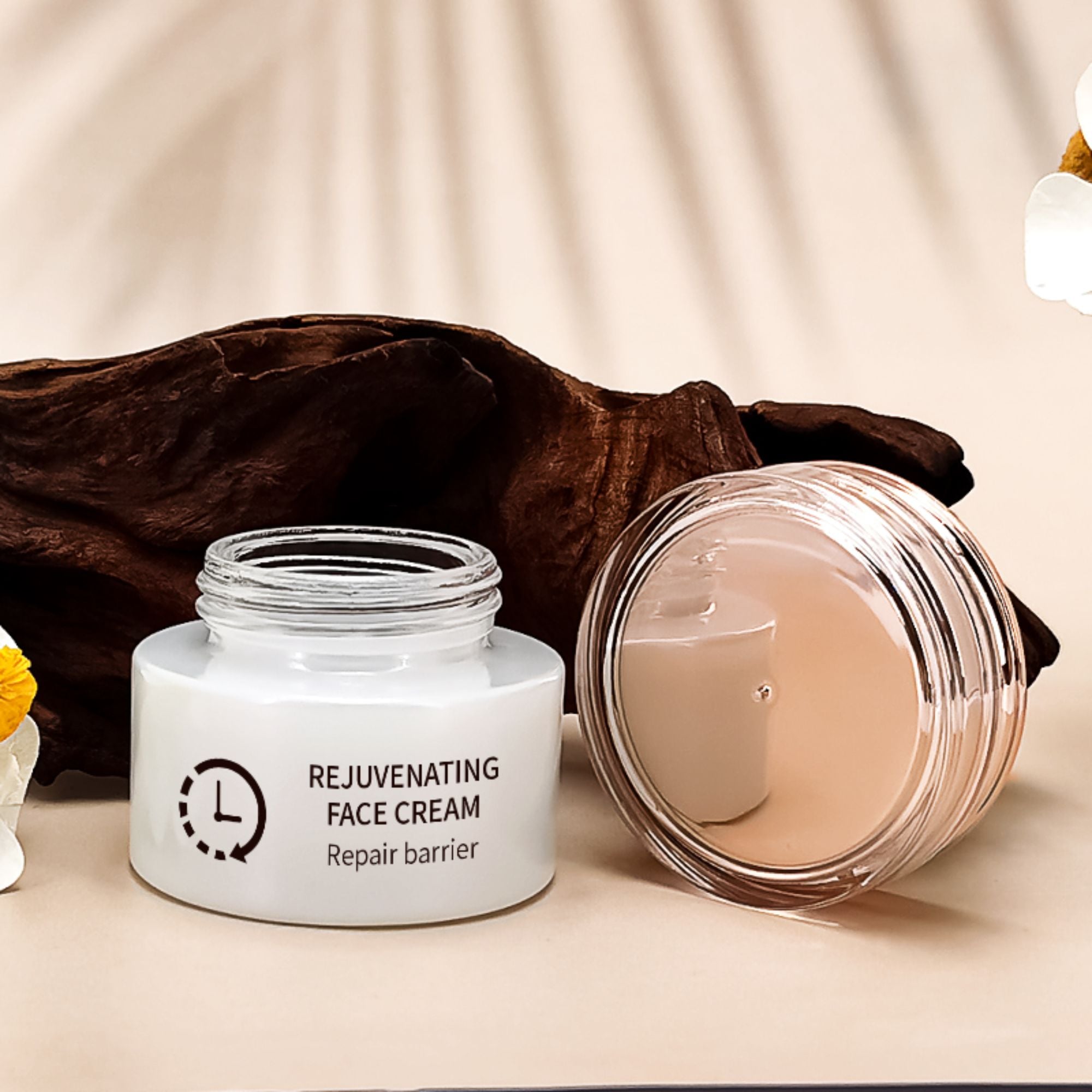 High quality 1oz 20g 50g glass jar customized glass Bottle set HY-2360