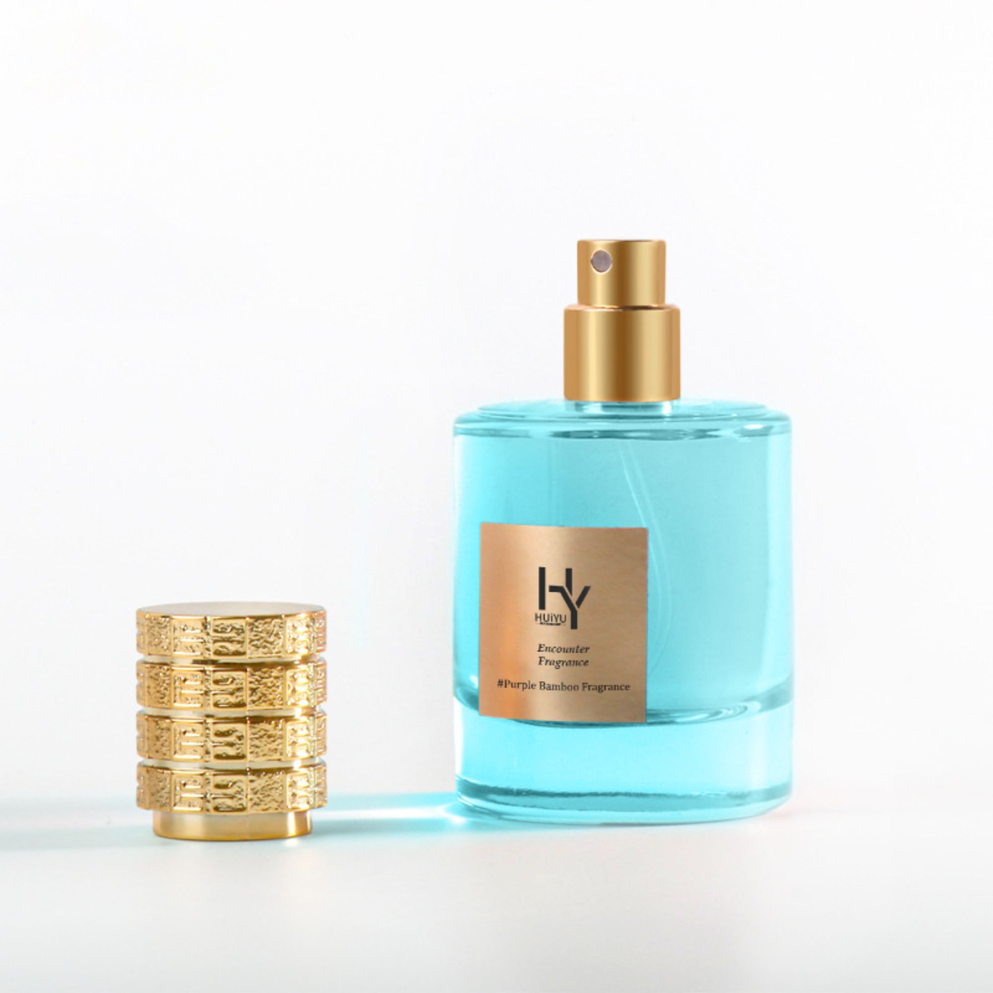 Transparent thick bottom perfect glass bottom Cosmetic Containers with spray HY-199