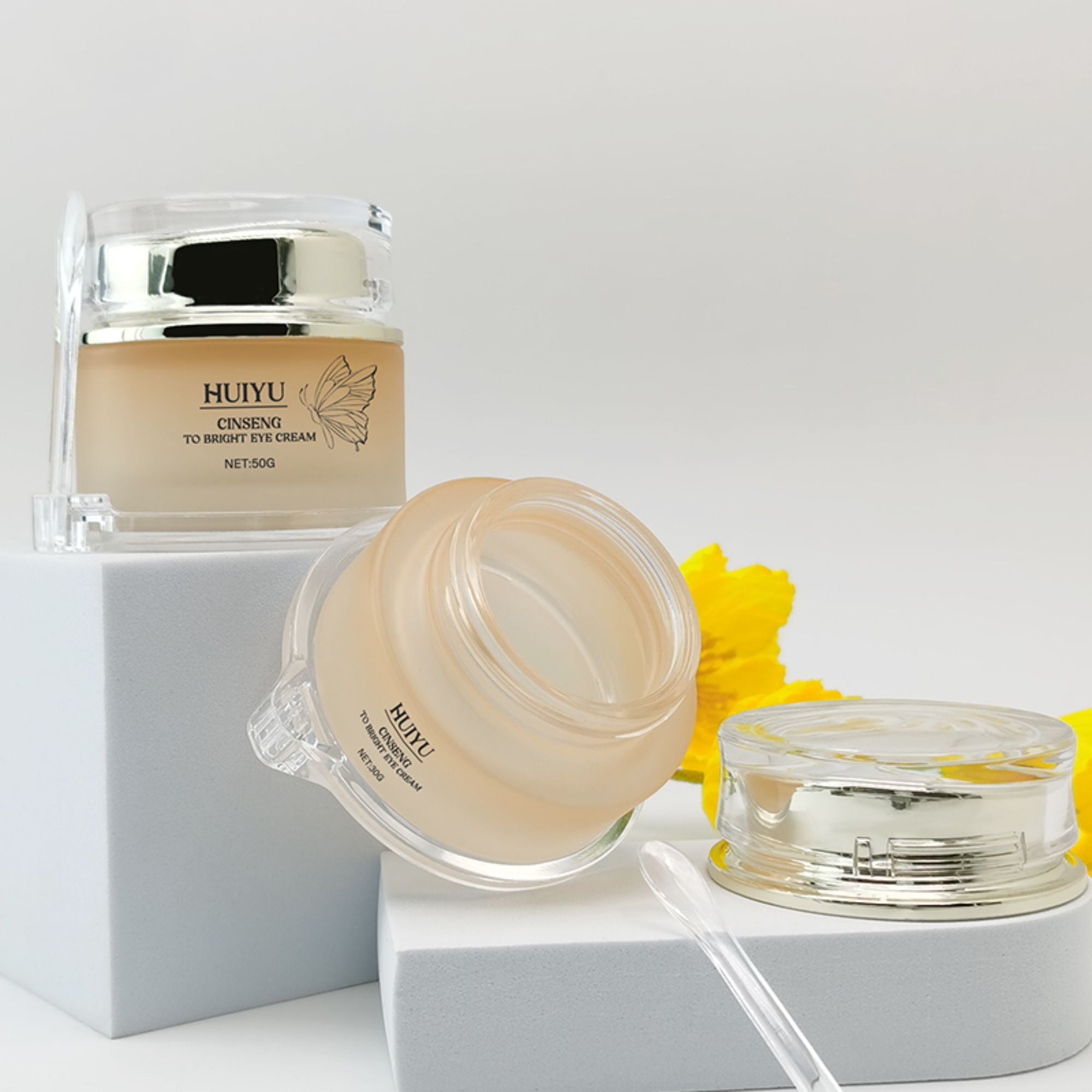Neie Design 30G 50G Leer Lotion Glasflaschen Set HY-2338