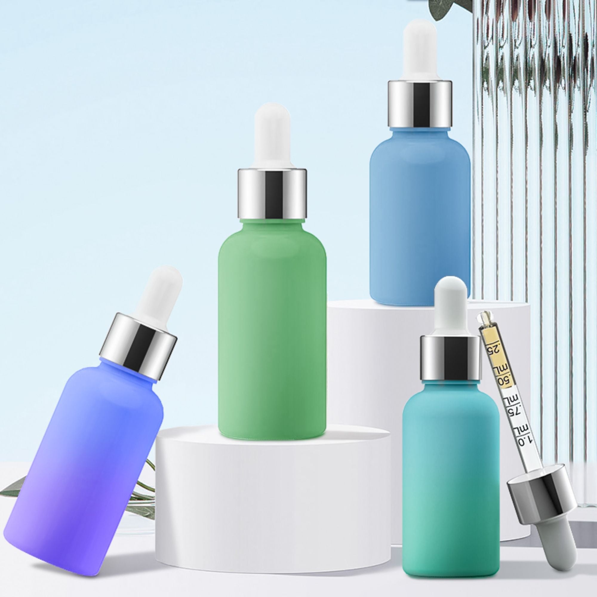 Klirrond 5ml, 15ml, 30ml, 100ml Dräipflaschen mat Pippet HY-1802