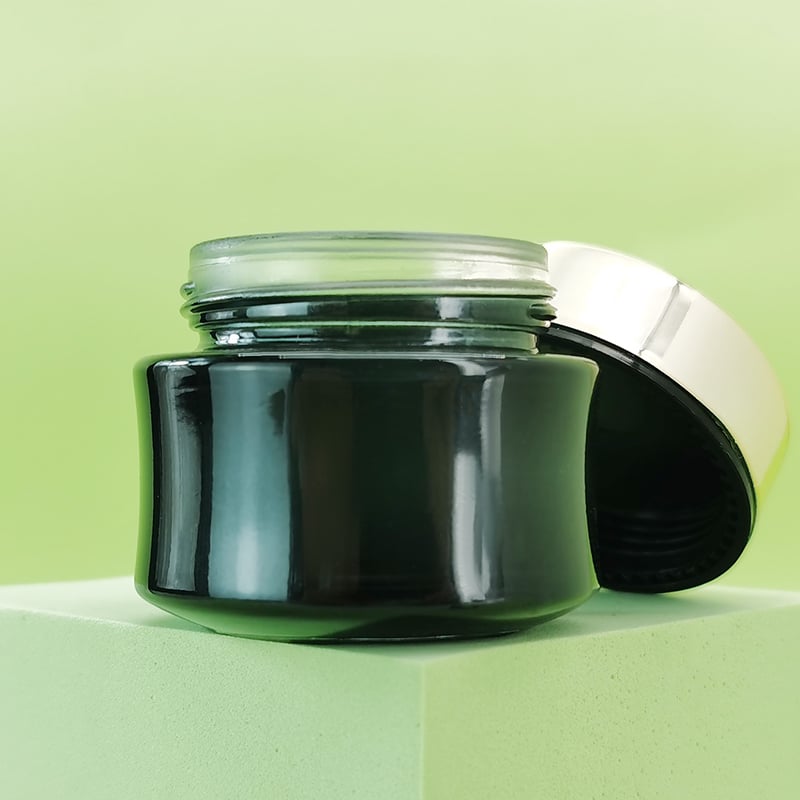Full cover pressing lotion glass bottle with unique shape thorns on the bottle body HY-2406