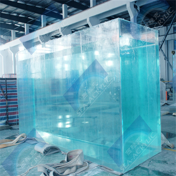 Experience crystal-clear water in your acryl plexiglass pool.