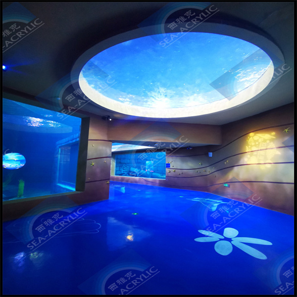 Create a unique and modern look with an acrylic circle aquarium