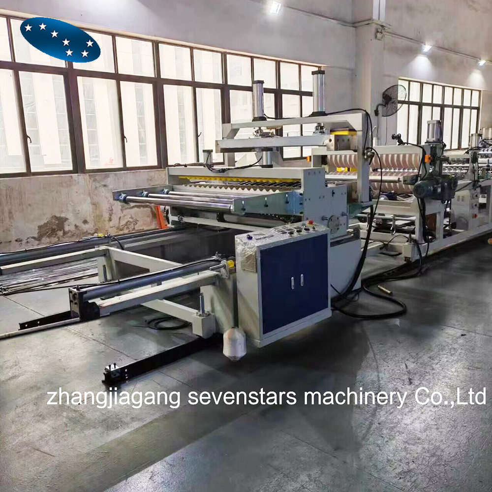 Sevenstars Customized PET Wave RoofingTransparent Panel Roofing Tile extrusion Line wave sheet Making Machine factory