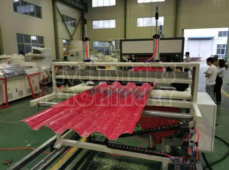 Glazed ASA PVC Moulding Panel Roof Tile Corrugated Building Plastic Roof Tile Sheet Waterproof Extrusion Machine supplier