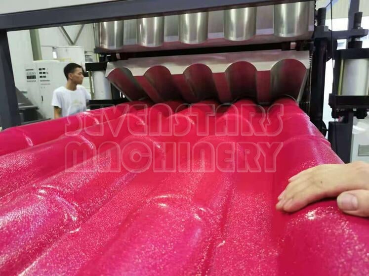 Glazed ASA PVC Moulding Panel Roof Tile Corrugated Building Plastic Roof Tile Sheet Waterproof Extrusion Machine factory