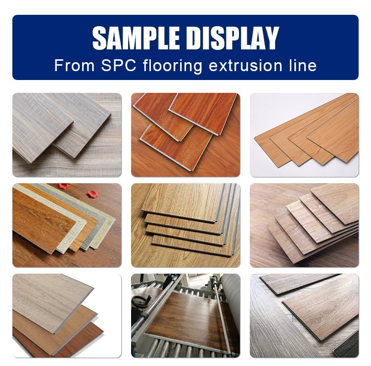 Five Roller PVC Vinyl Flooring LVT SPC Vinyl Floor Extrusion Machine Production Line manufacture