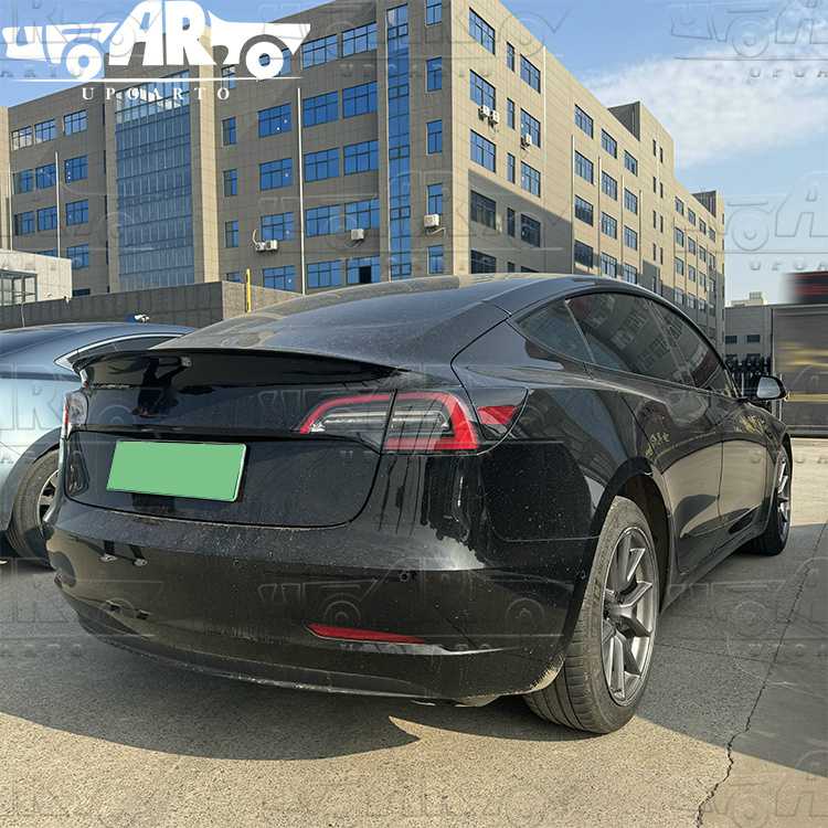 tesla black spoiler model 3