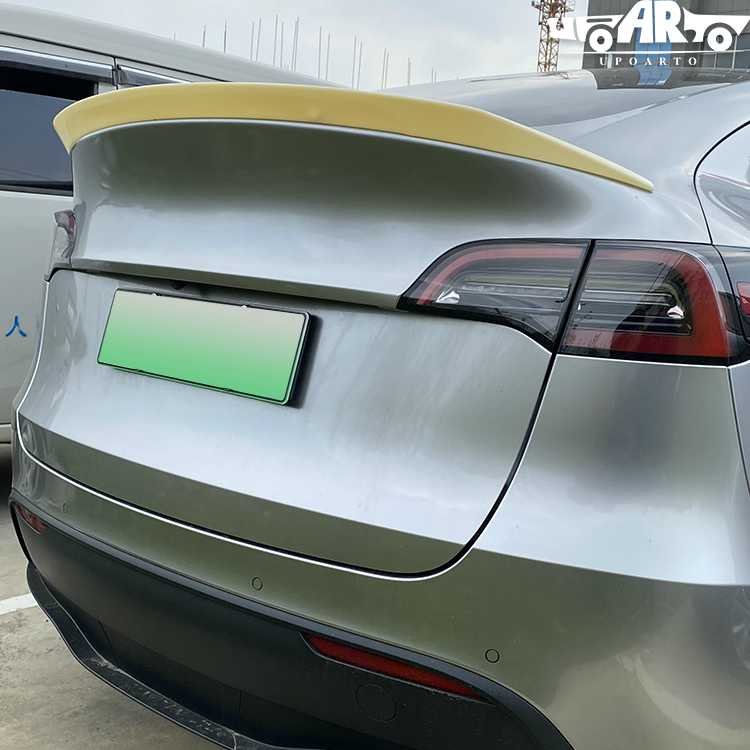 tesla model y rear trunk carbon fiber spoiler