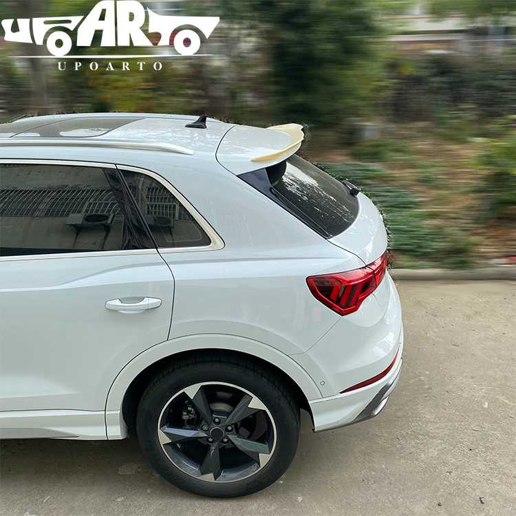 audi q3 roof spoiler matte black