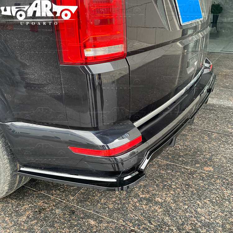 vw t6 rear side splitter painted