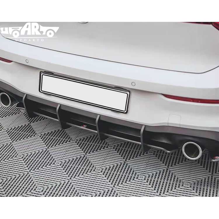 rear diffuser golf 8 gti gloss black