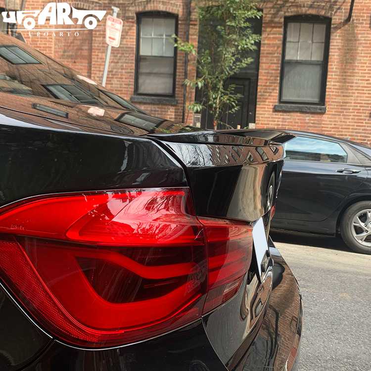 bmw F30 gloss black spoiler