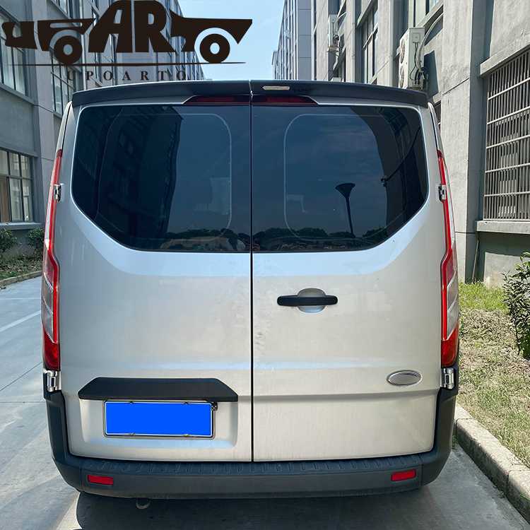 ford transit custom rear spoiler black