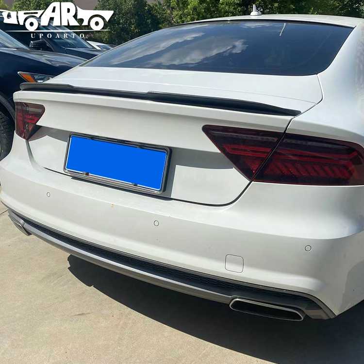 audi a7 carbon fiber spoiler lip