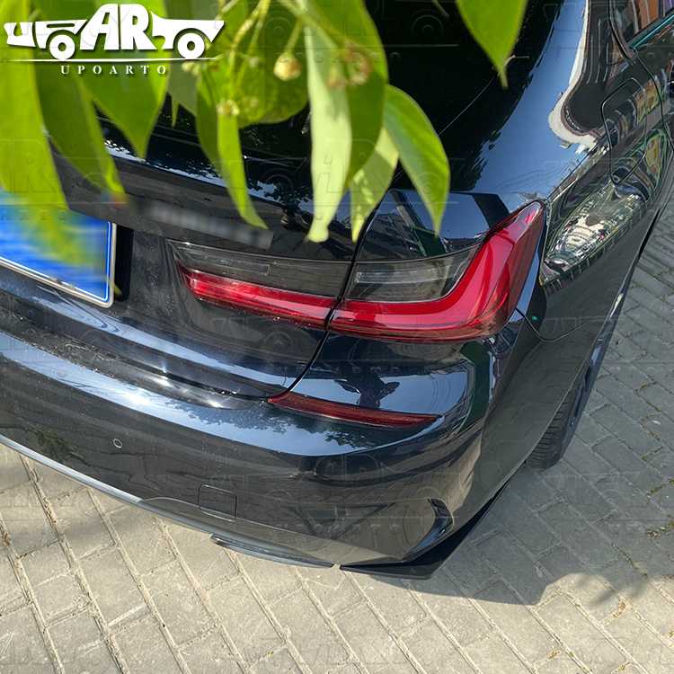 bmw g20 rear side splitter bumper