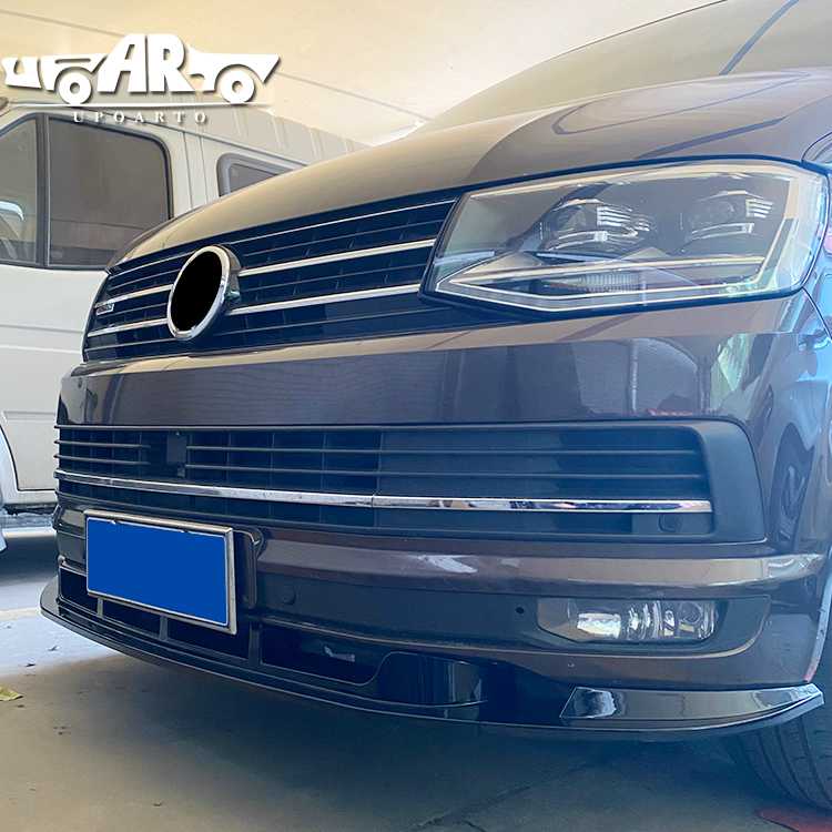 vw t6 front splitter carbon