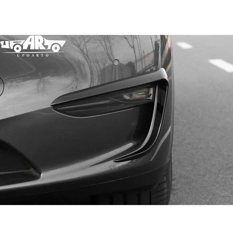tesla model 3 fog light trim carbon fiber