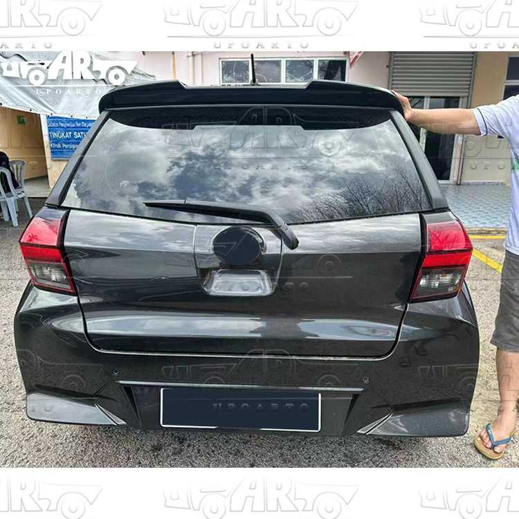 perodua axia spoiler gloss black