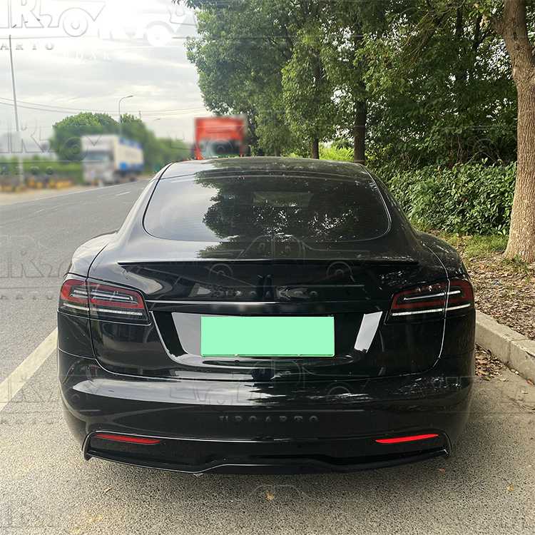 tesla model s carbon fiber spoiler