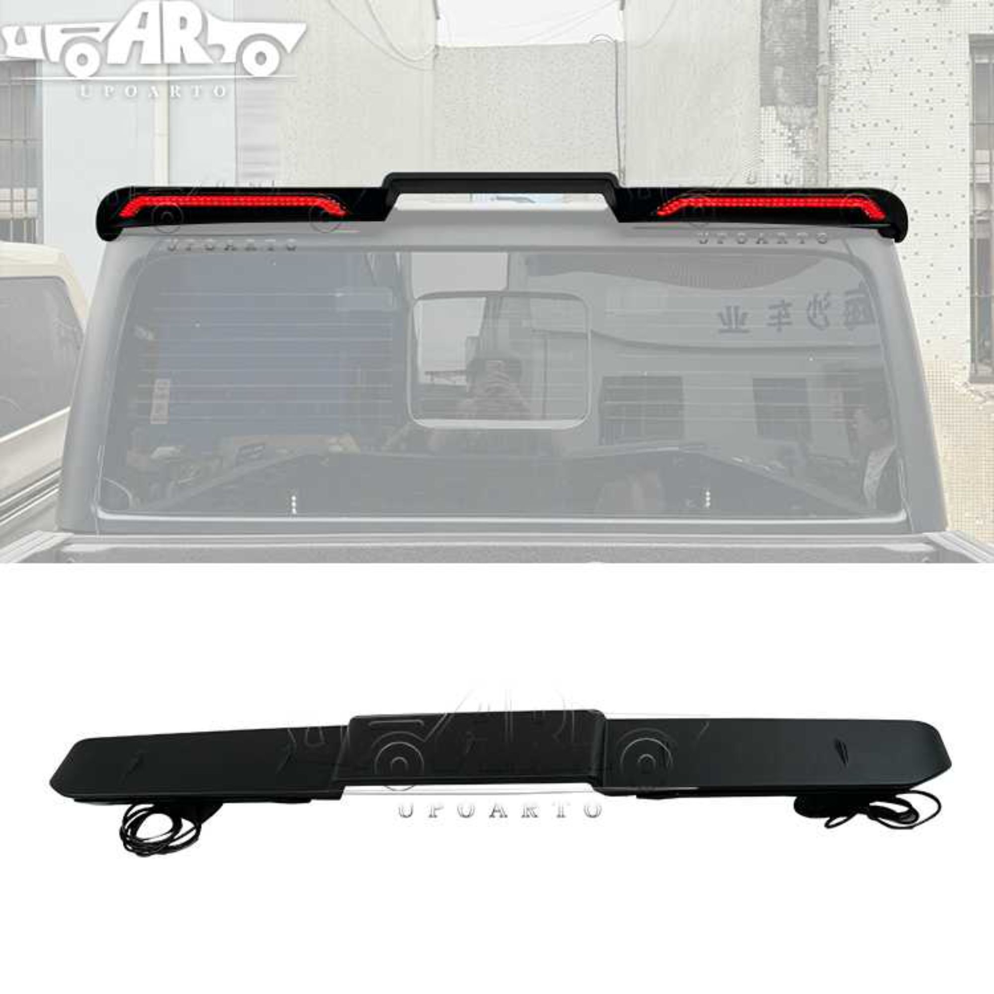 AR-Jeep-011 مع مفسر خلفي مضيء لسيارة Jeep Gladiator JT 2020+