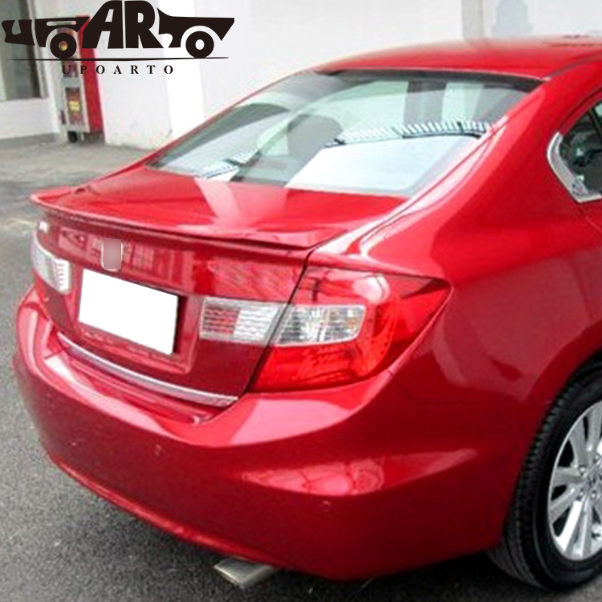 AR-Honda-014 Rear Boot Lip Ducktail Spoiler For 9th Gen Honda Civic 2012-2013